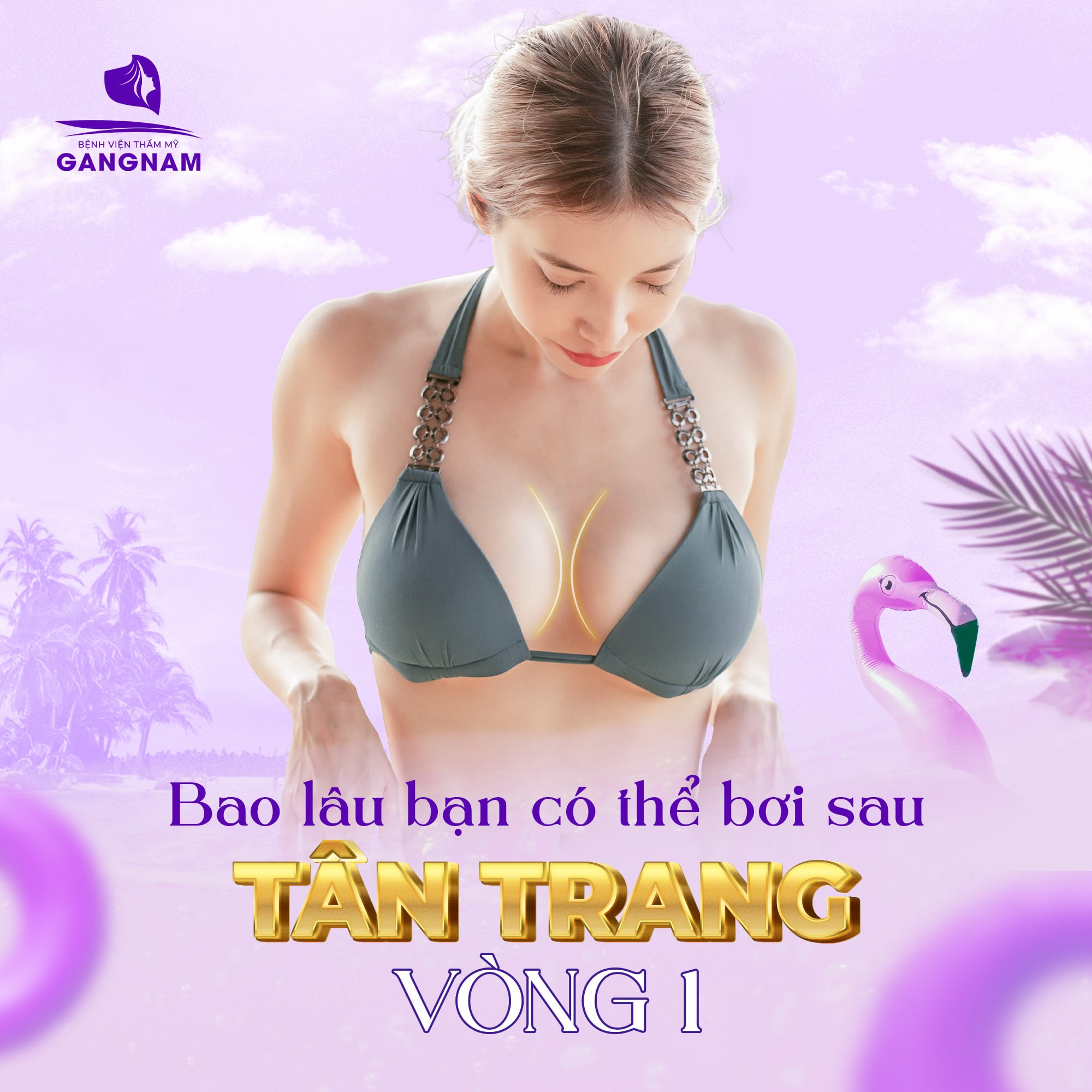 Bao lâu có thể bơi sau khi nâng ngực?