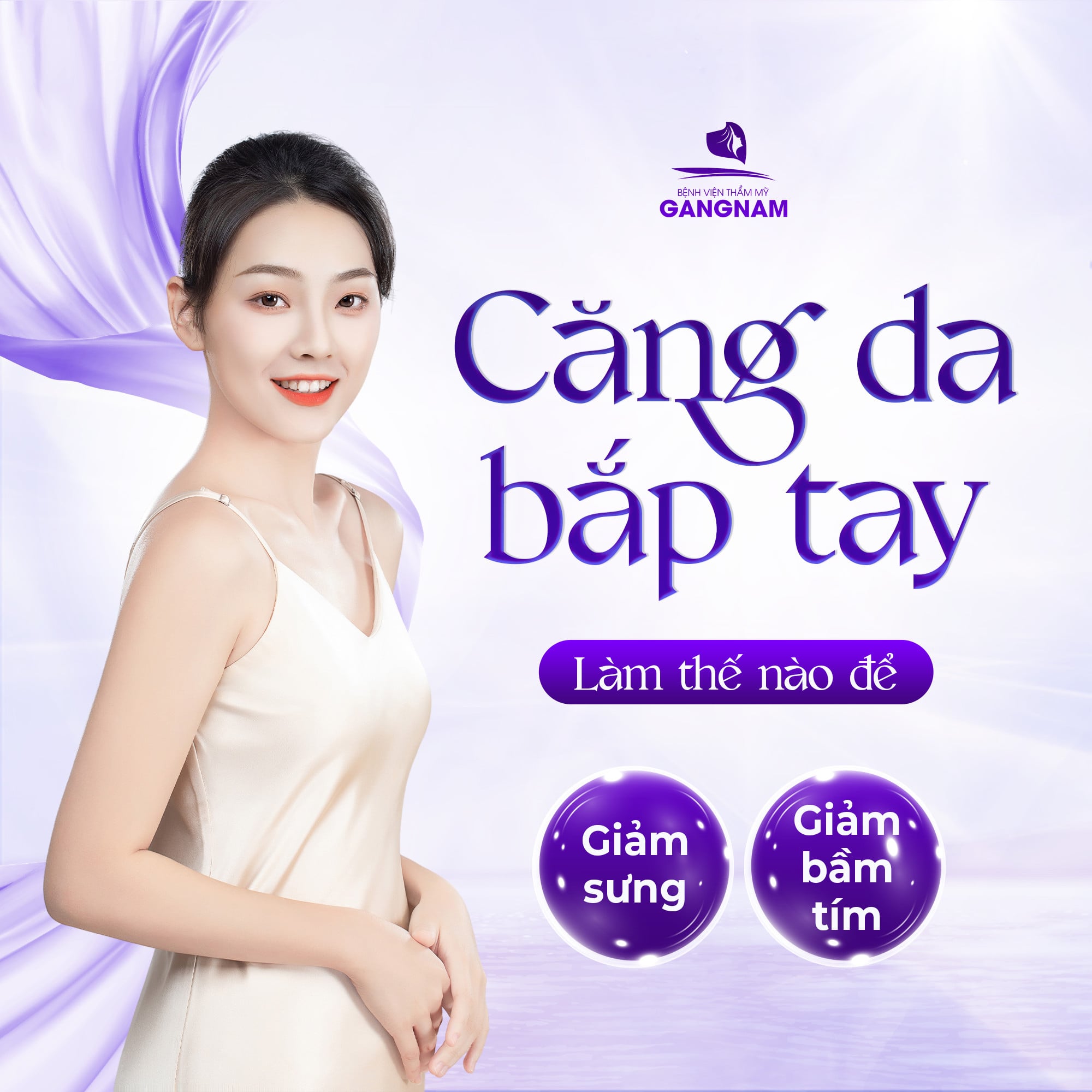 Cách giảm sưng và bầm sau khi căng da bắp tay