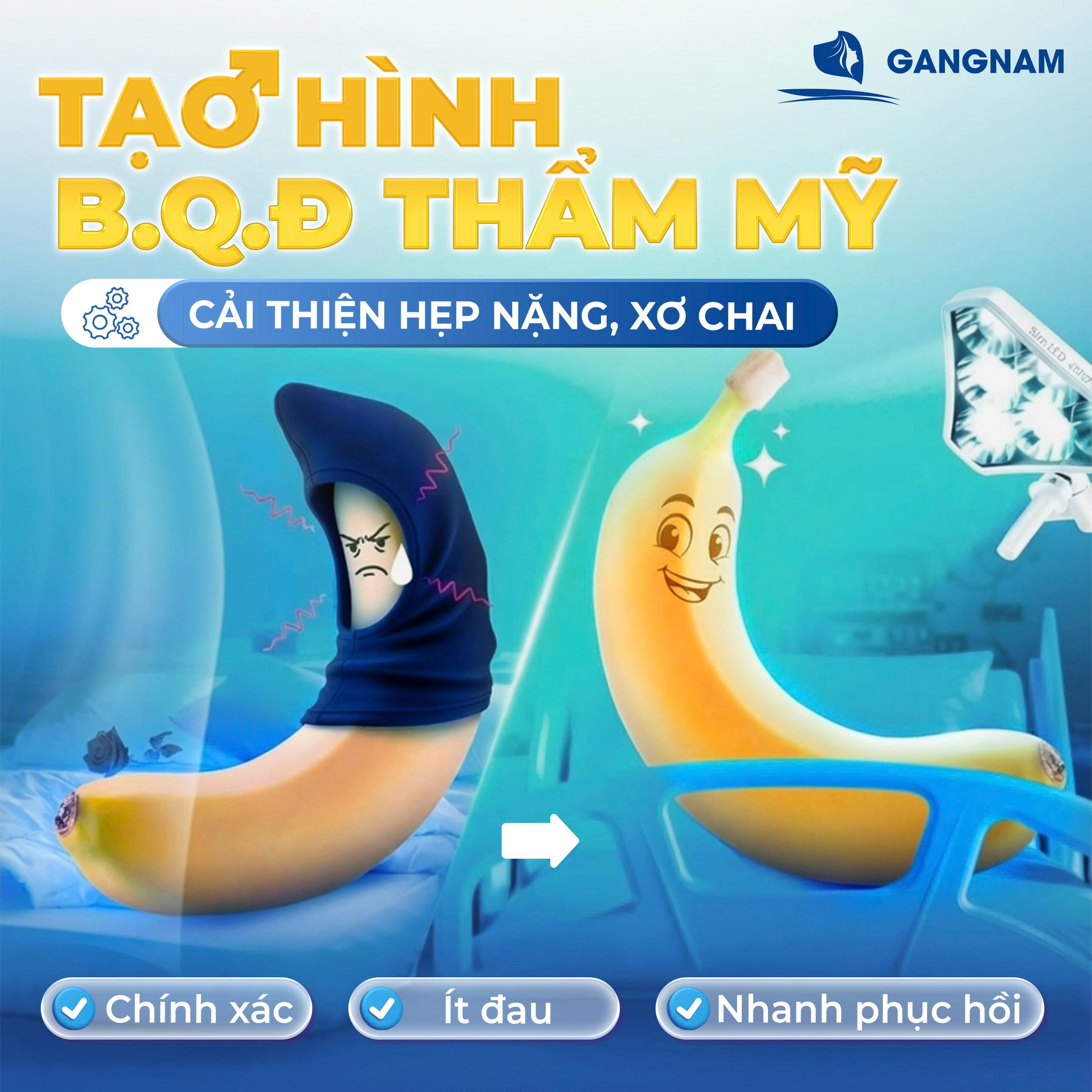 Tạo hình bao quy đầu: Giải pháp thẩm mỹ và sức khỏe cho nam giới hiện đại 6 Thẩm mỹ Gangnam – Nâng tầm vẻ đẹp theo tiêu chuẩn Hàn Quốc