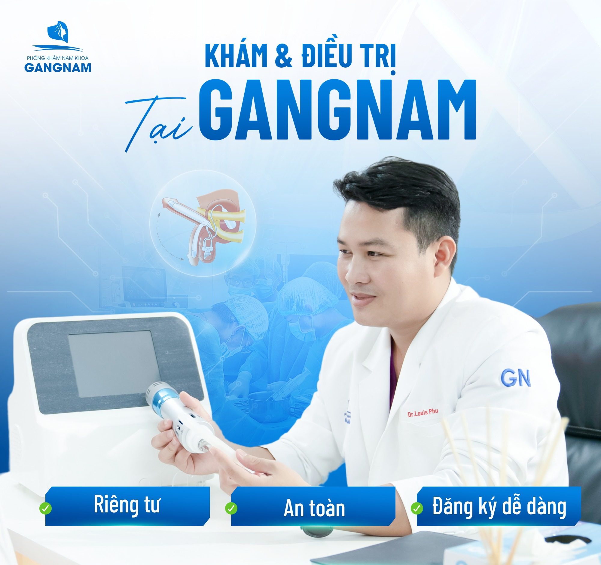 Tìm Hiểu Cắt Bao Quy Đầu Công Nghệ Laser – An Toàn, Thẩm Mỹ Cao 6 Thẩm mỹ Gangnam – Chuẩn mực an toàn và công nghệ hiện đại