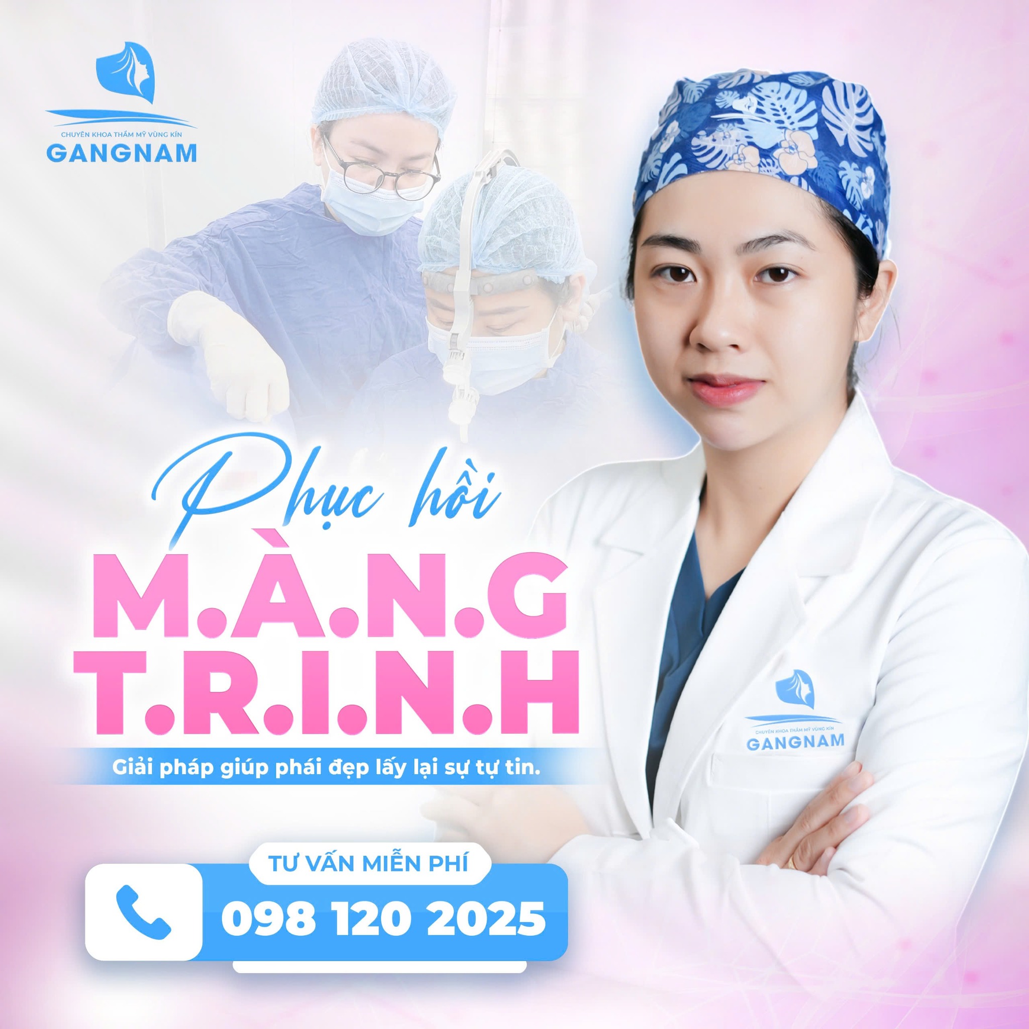 Vá màng trinh không đau: Giải pháp hiện đại giúp phụ nữ tự tin hơn 6 Dịch vụ vá màng trinh không đau chuẩn y khoa – an toàn, kín đáo tại Thẩm mỹ Gangnam