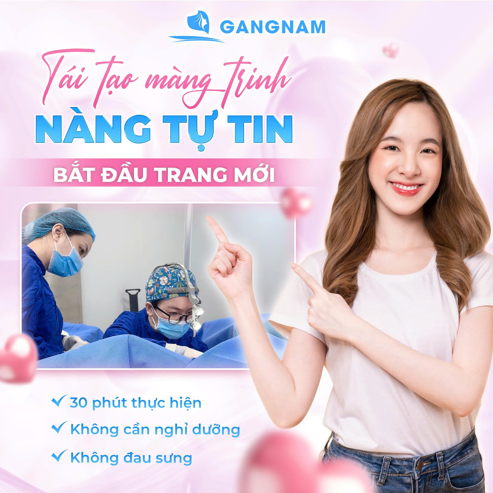 Vá màng trinh vùng kín: Quy trình thực hiện, các kỹ thuật phổ biến và cách chăm sóc 6 Vá màng trinh vùng kín an toàn, kín đáo tại Thẩm mỹ Gangnam
