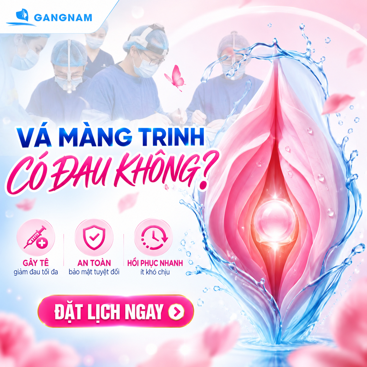 Vá màng trinh có đau không? Giải đáp mức độ đau và cách phục hồi 4 Vá màng trinh có đau không trong quá trình thực hiện?